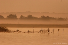 Узедом- Традиционный способ рыболовства в проливе Пеене в западной части острова Узедом.