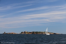 Christianso - Такой взгляд на Christiansø открывается морякам, проходящим из острова Борнхольм.
